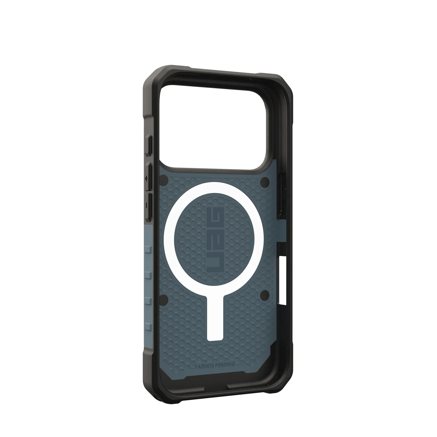 uag pathfinder case for iphone 17 pro blue corner bumper