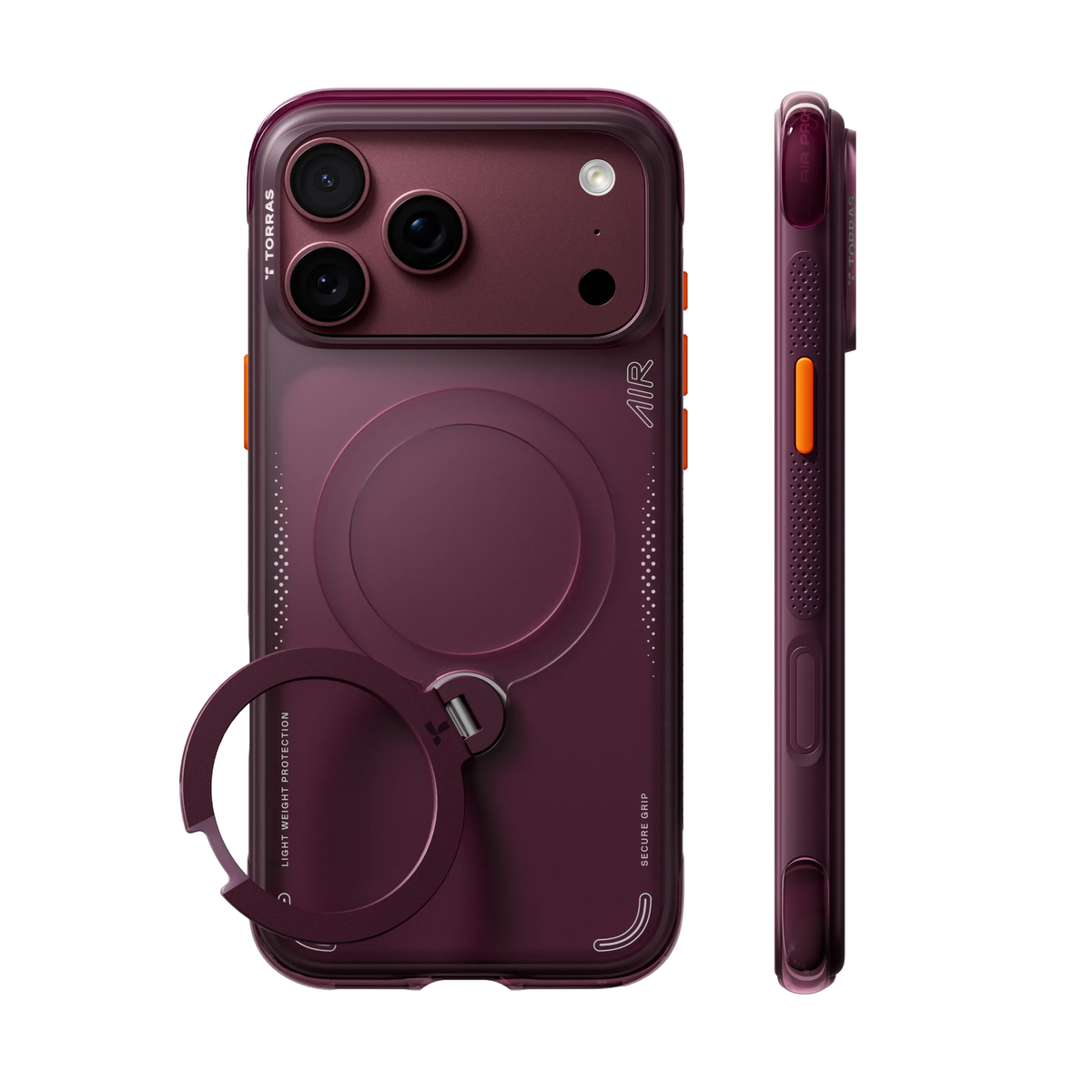 Ostand Q3 Spin Air MagSafe Case iPhone 18 Pro in Deep Purple - Torras