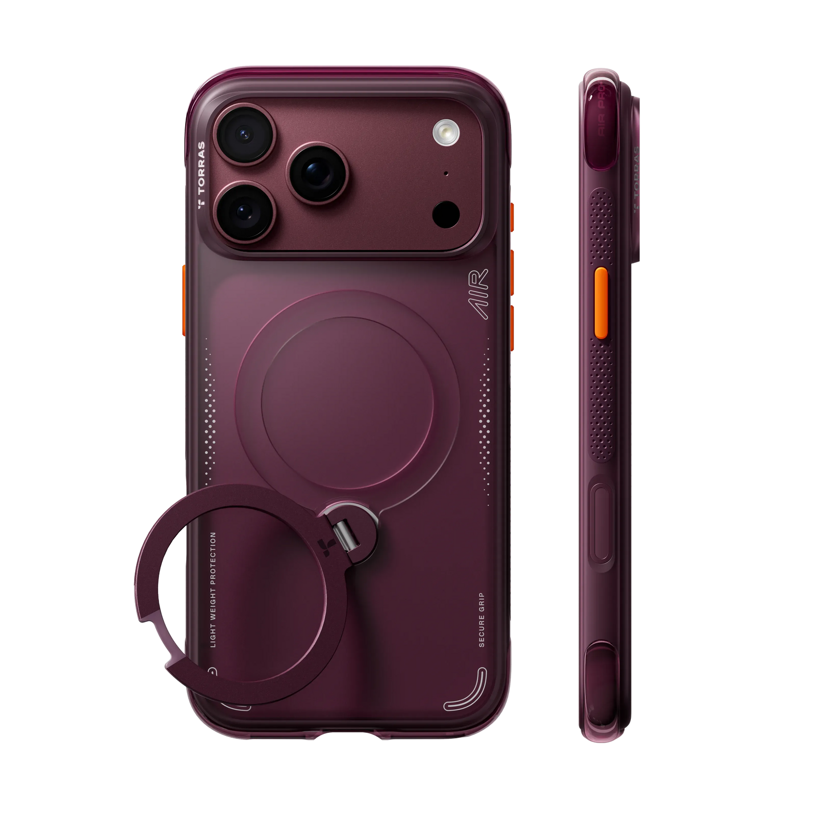 Ostand Q3 Spin Air MagSafe Case iPhone 18 Pro in Deep Purple - Torras