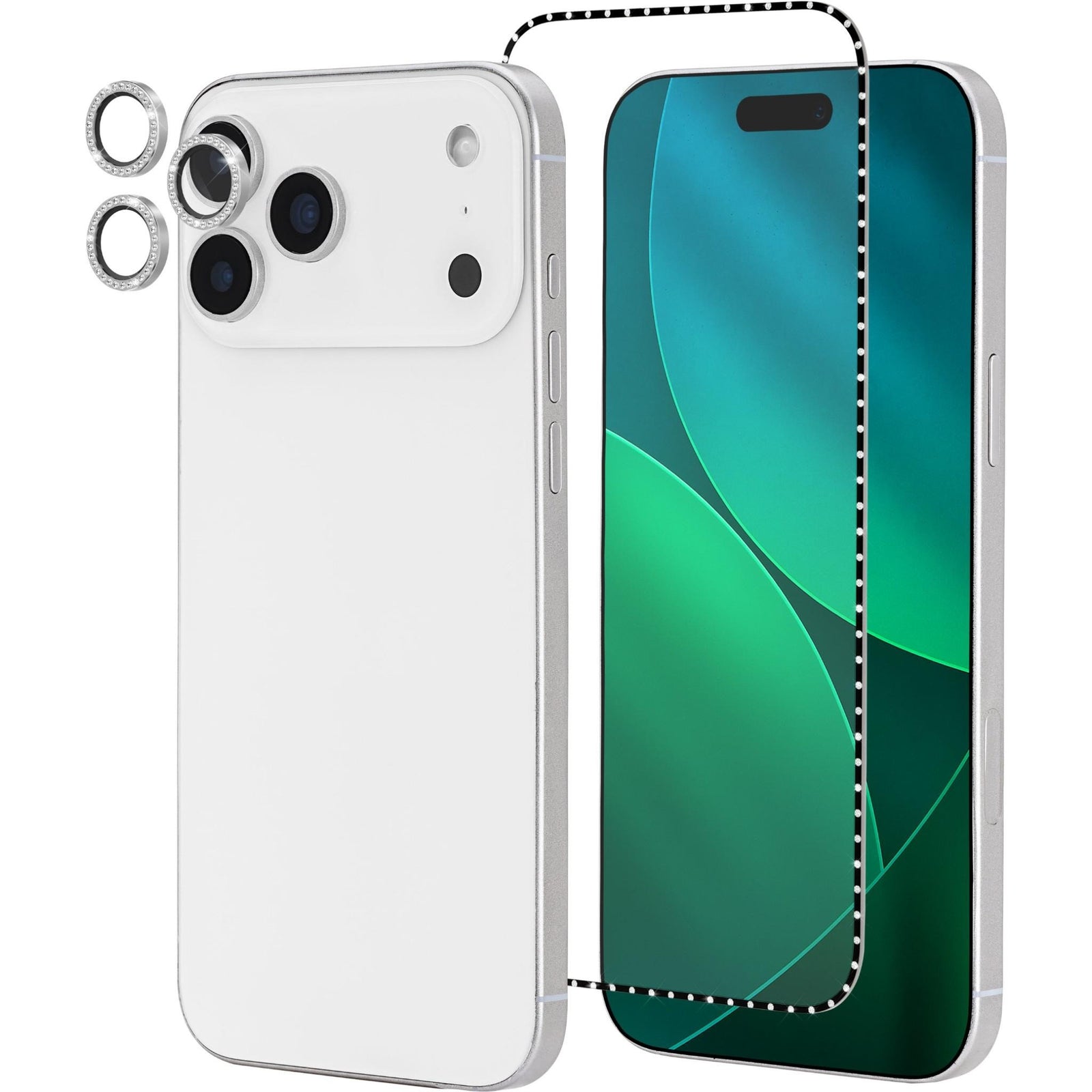 Kate Spade Fashion Lens & Screen Protectors for iPhone 17 Pro 6.3 - Set in Stone Silver