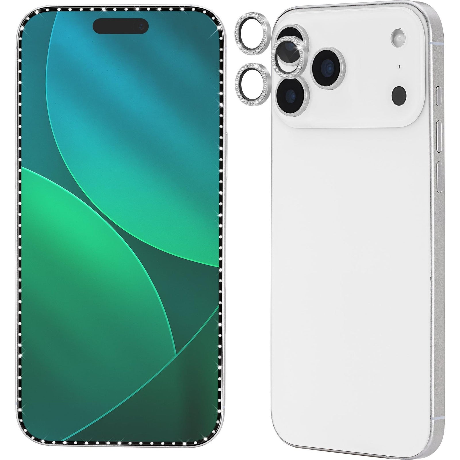 Kate Spade Fashion Lens & Screen Protectors for iPhone 17 Pro 6.3 - Set in Stone Silver