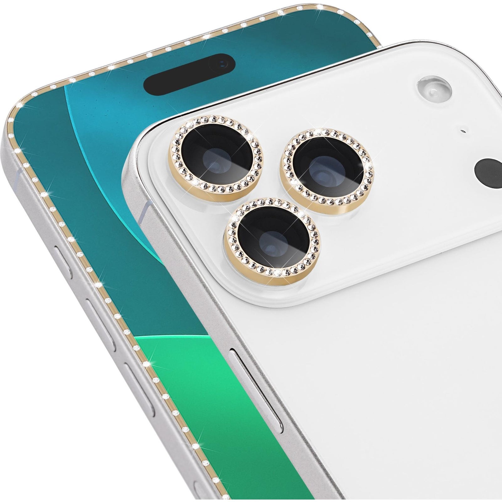 Kate Spade Fashion Lens & Screen Protectors for iPhone 17 Pro Max - Set in Stone Gold