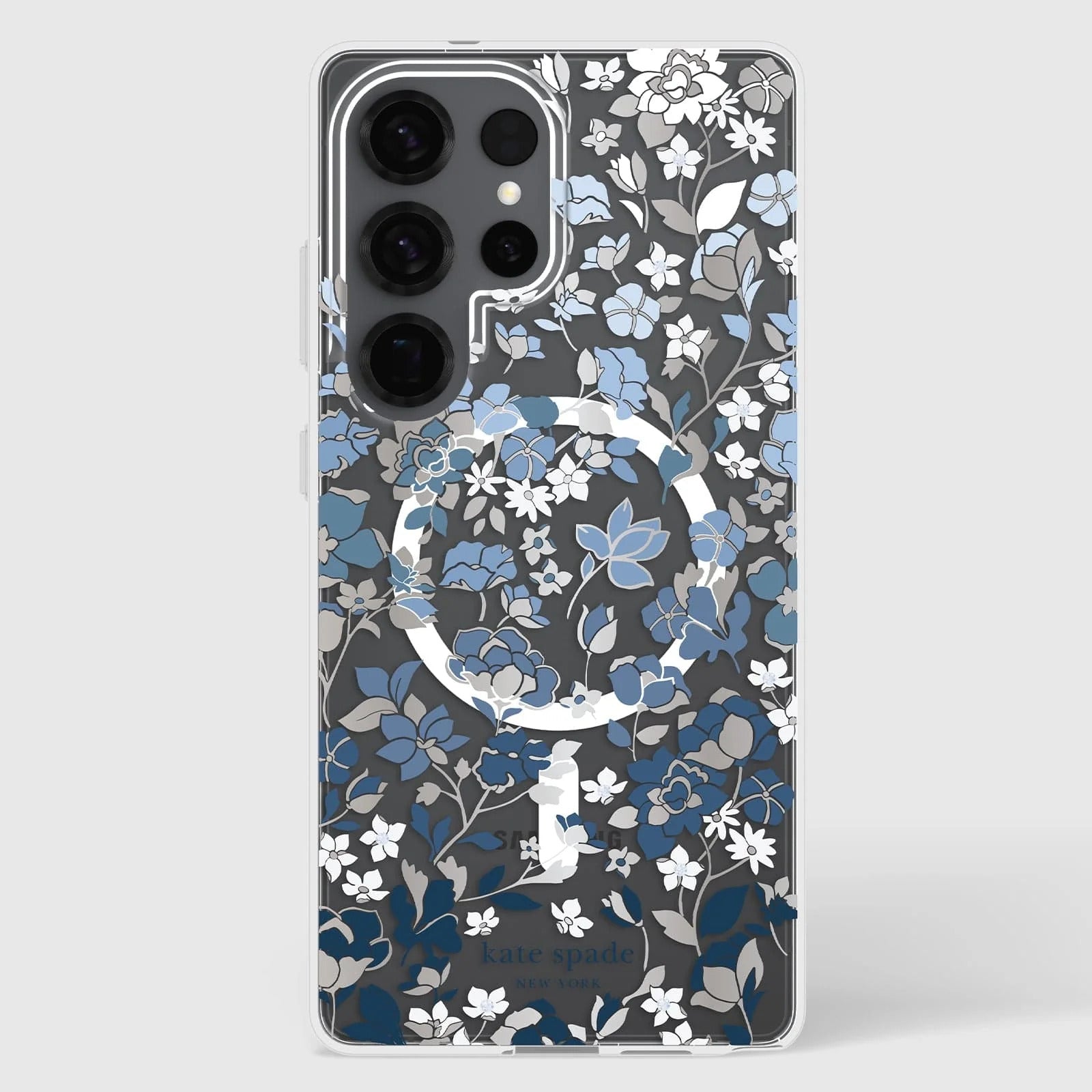 Kate Spade Flowerbed Blue Case & Magnet Samsung S25 Ultra