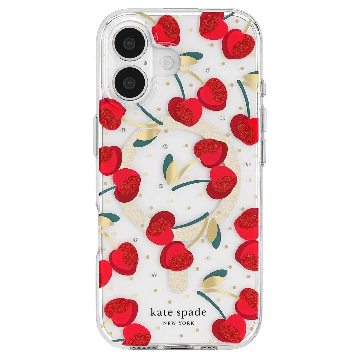kate spade kate spade case for iphone 17 standard clear front view