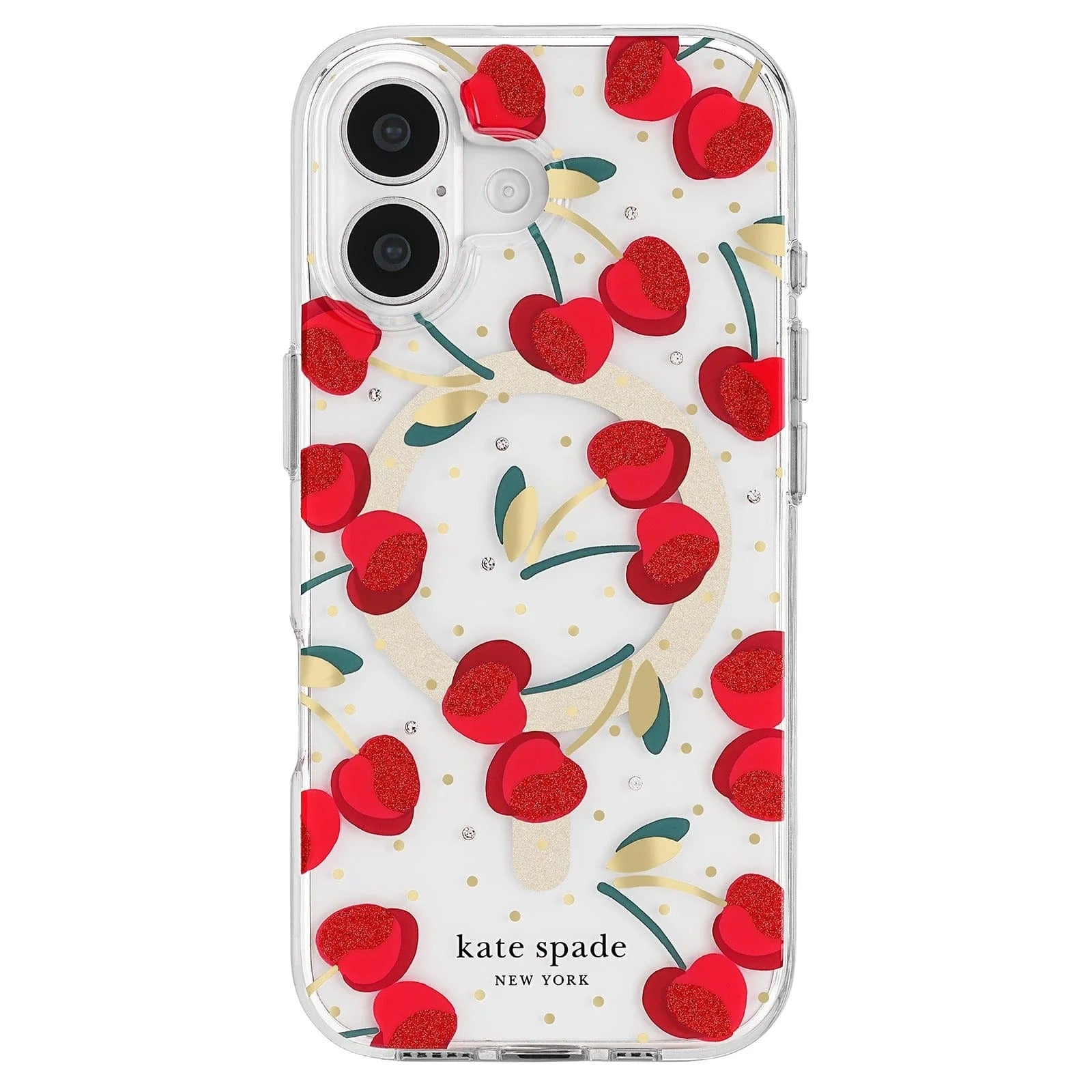 kate spade kate spade case for iphone 17 standard clear front view