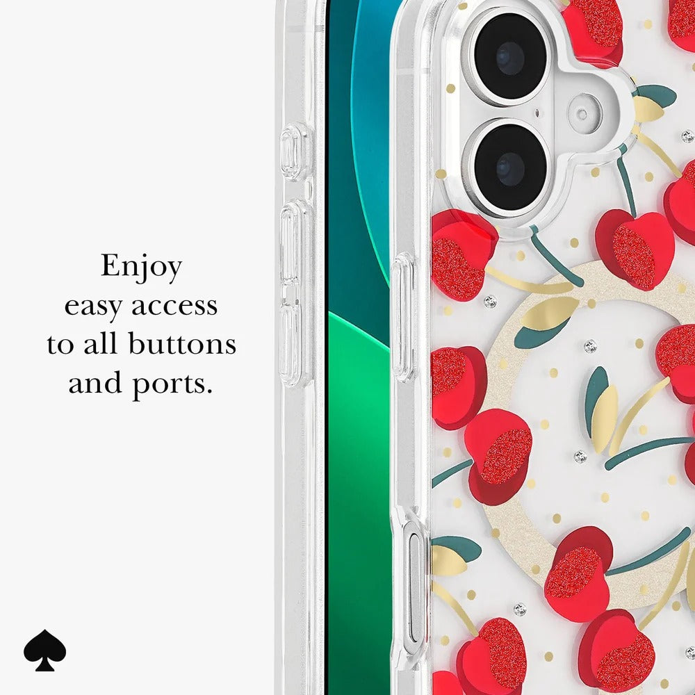 kate spade kate spade case for iphone 17 standard clear side profile