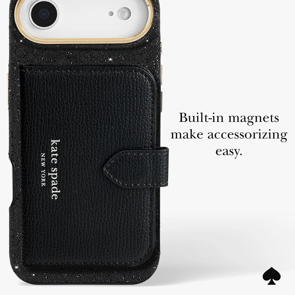 kate spade kate spade case for iphone 17 air black angle view