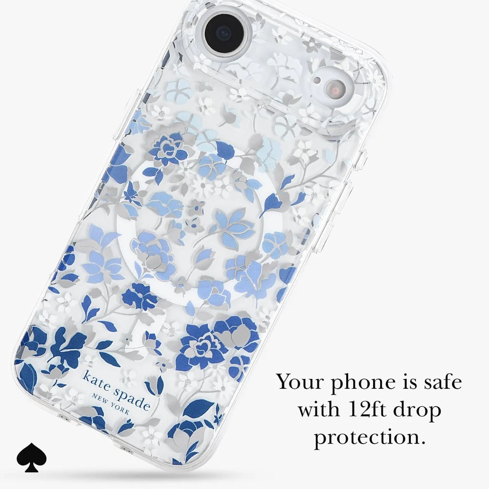 kate spade kate spade case for iphone 17 air blue camera ring