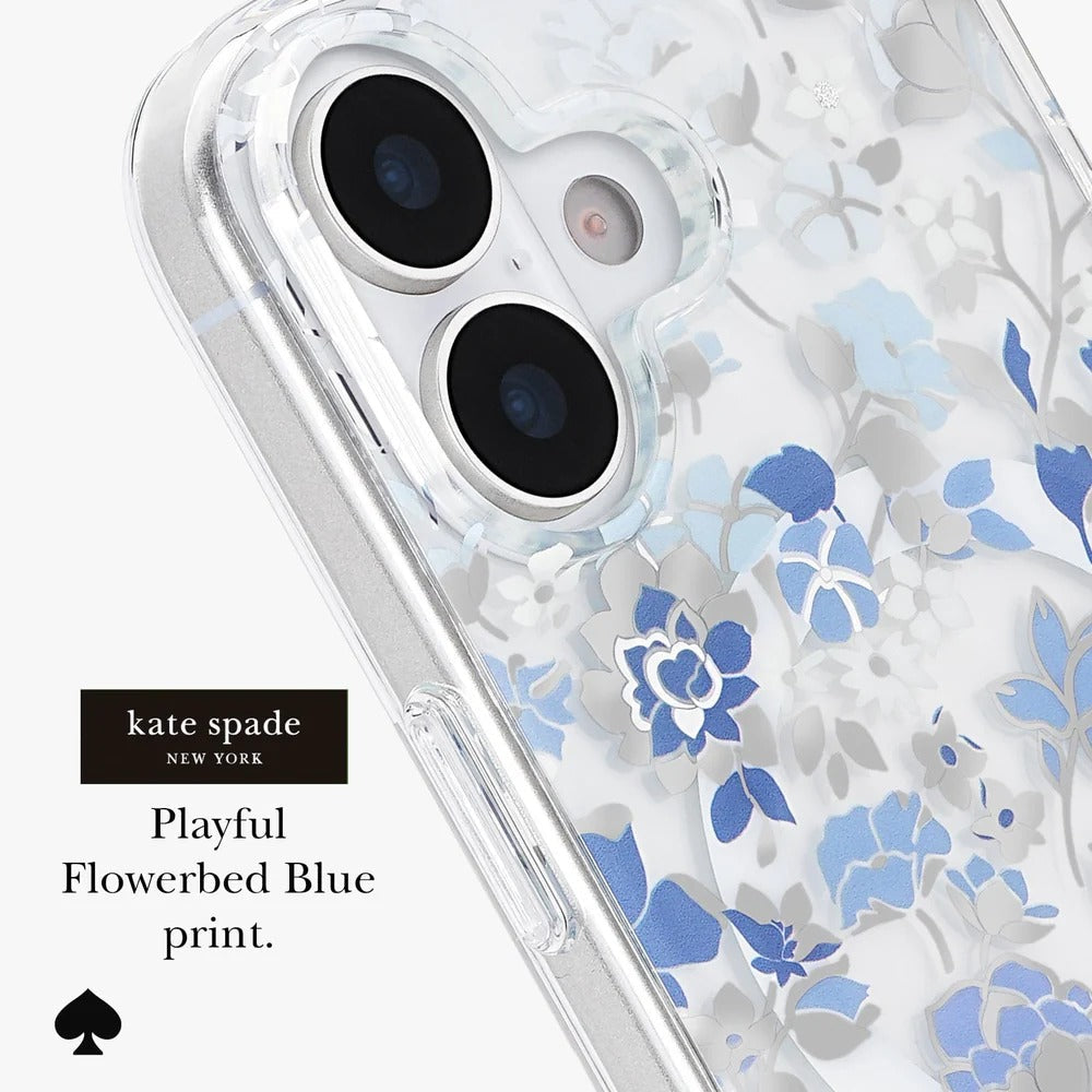 kate spade kate spade case for iphone 17 standard blue in-hand photo