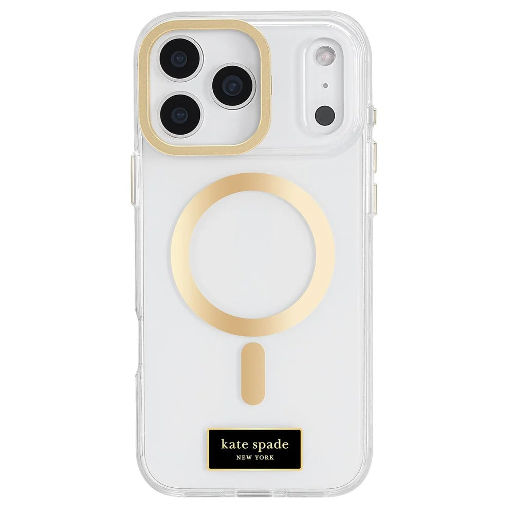 kate spade kate spade case for iphone 17 pro max clear front view