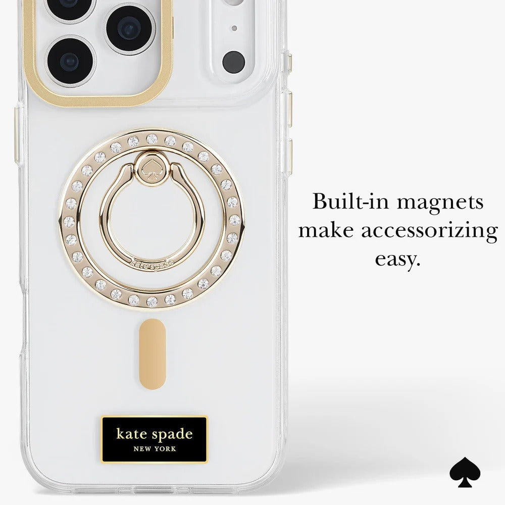 kate spade kate spade case for iphone 17 pro clear angle view