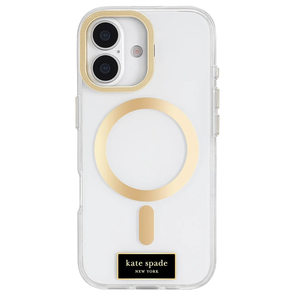 kate spade kate spade case for iphone 17 standard clear front view