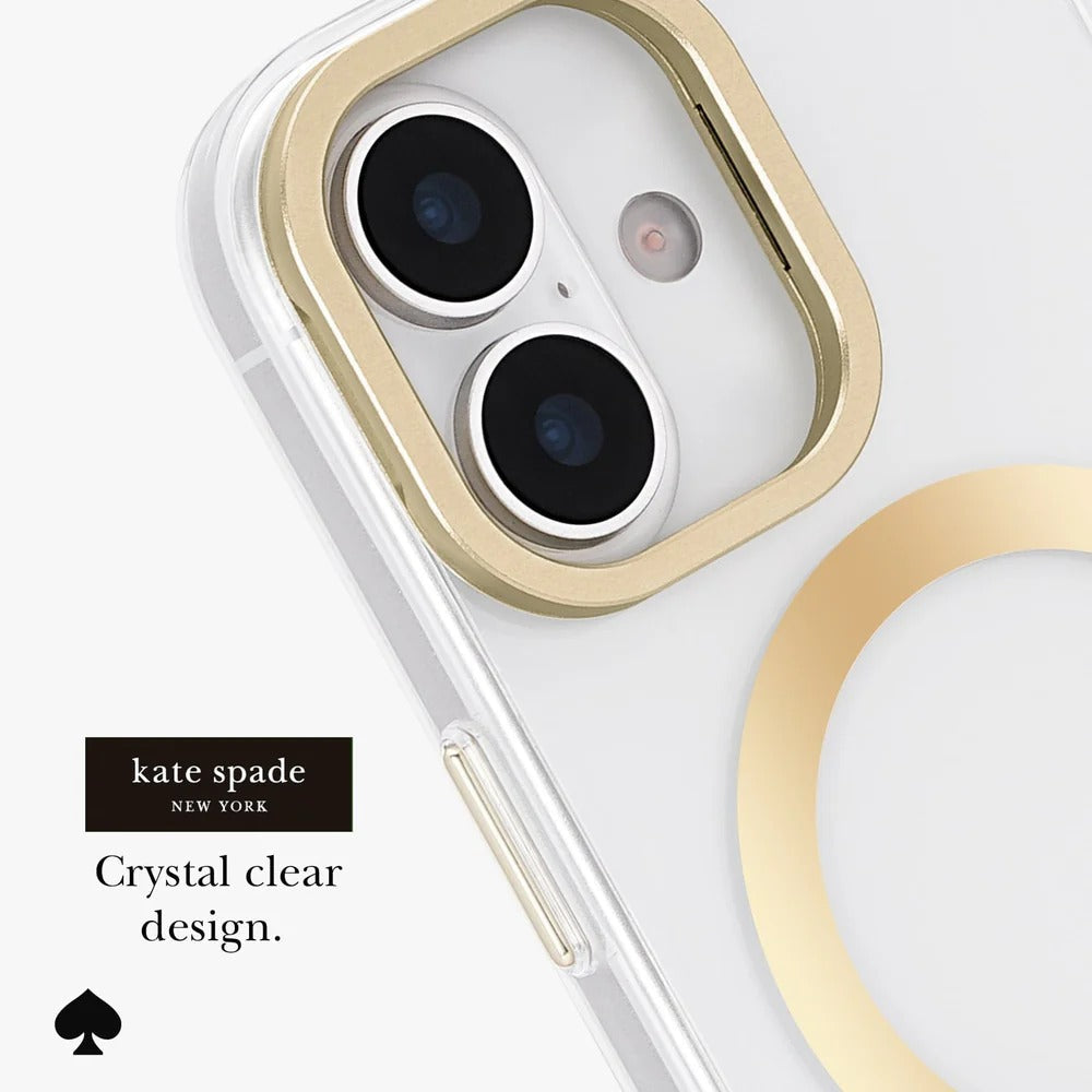 kate spade kate spade case for iphone 17 standard clear side profile