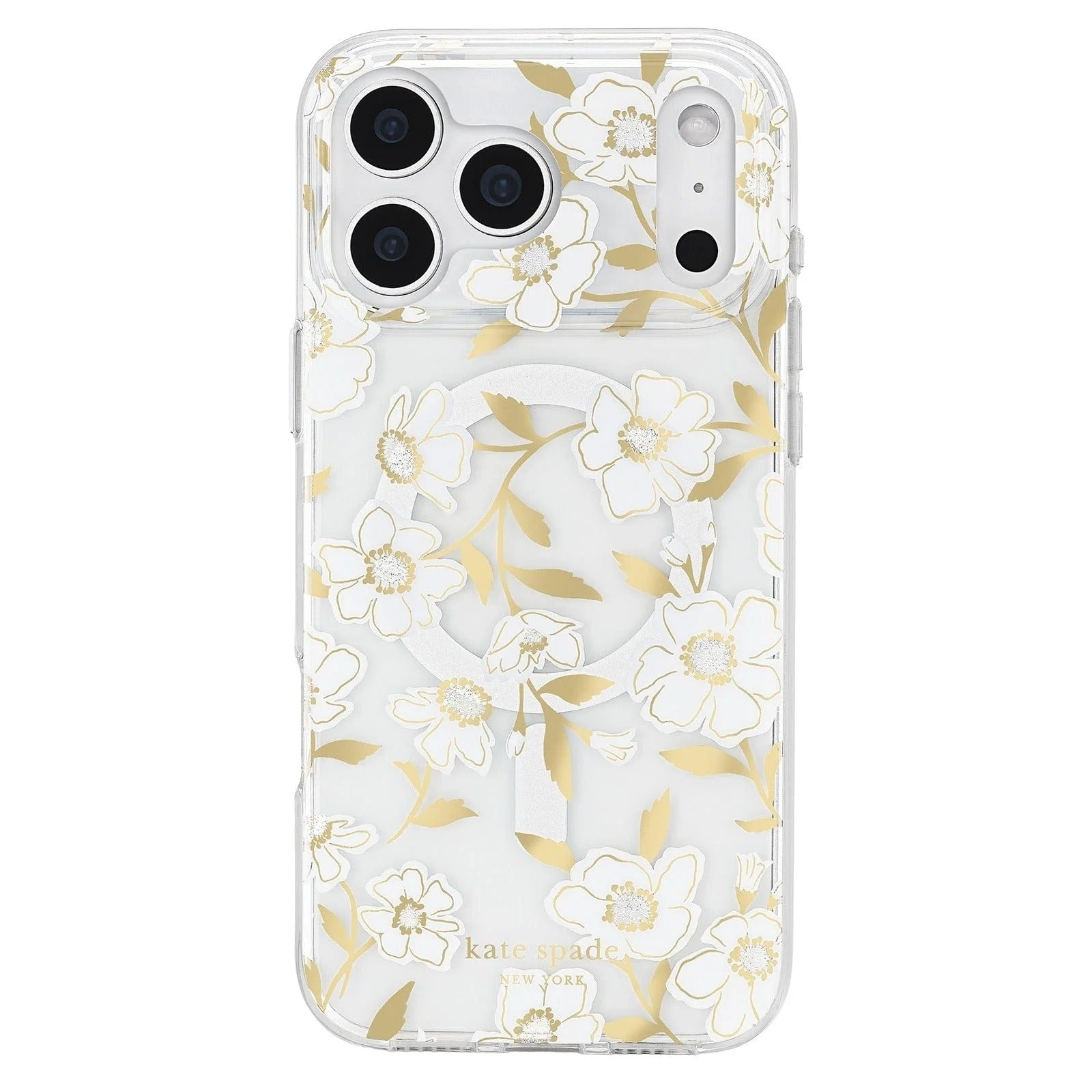 kate spade kate spade case for iphone 17 pro clear back pattern design