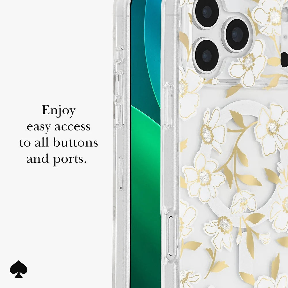 kate spade kate spade case for iphone 17 pro max clear camera ring