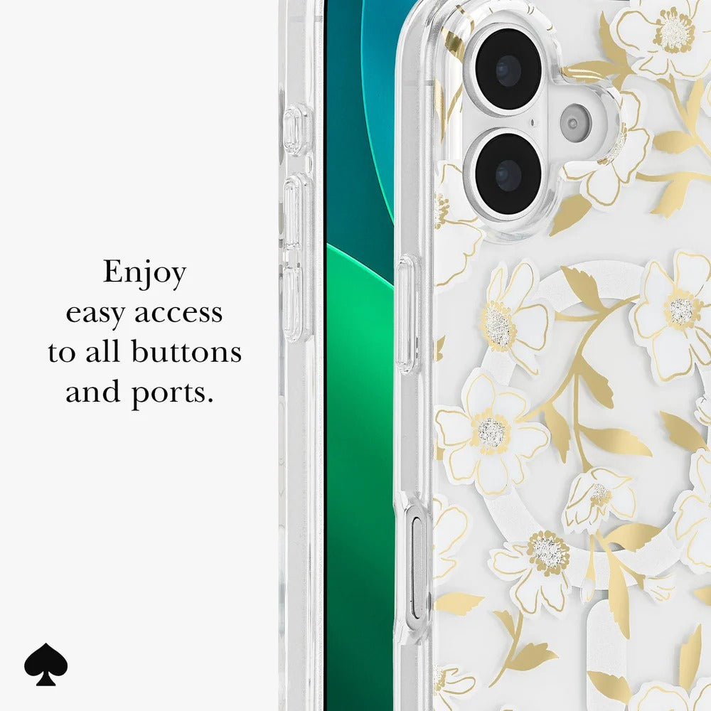 kate spade kate spade case for iphone 17 standard clear in-hand photo