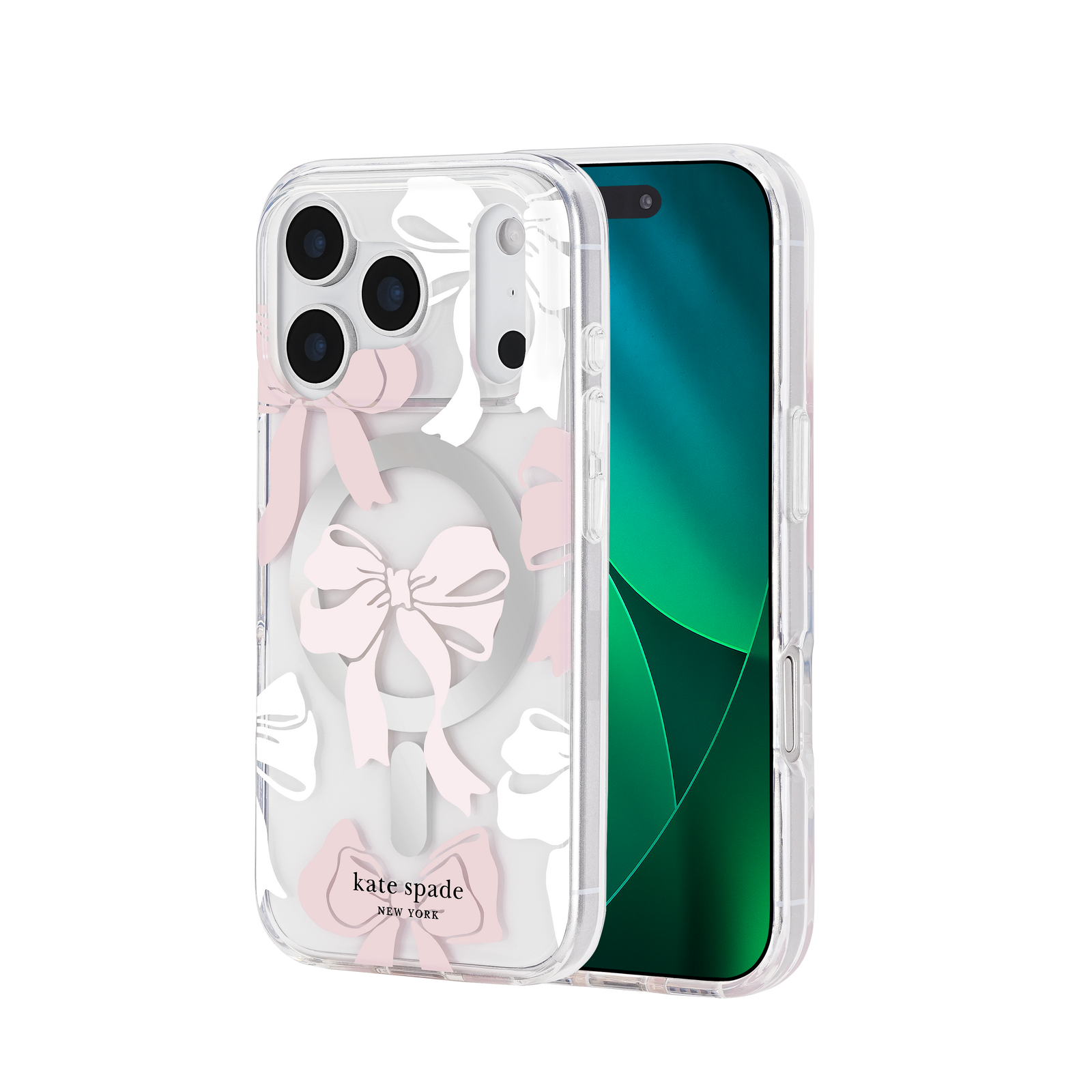 kate spade kate spade case for iphone 17 pro max clear angle view