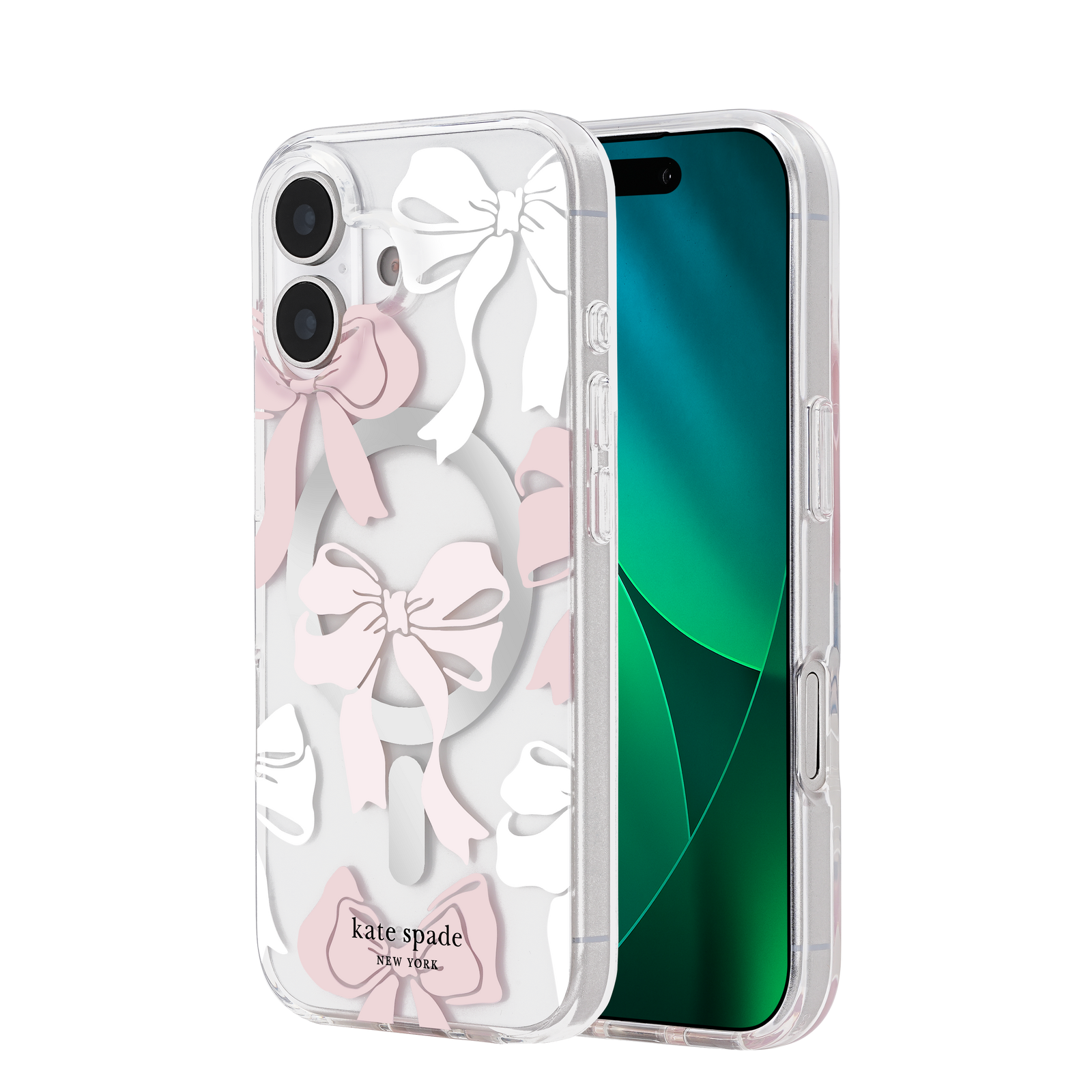 kate spade kate spade case for iphone 17 standard clear front view