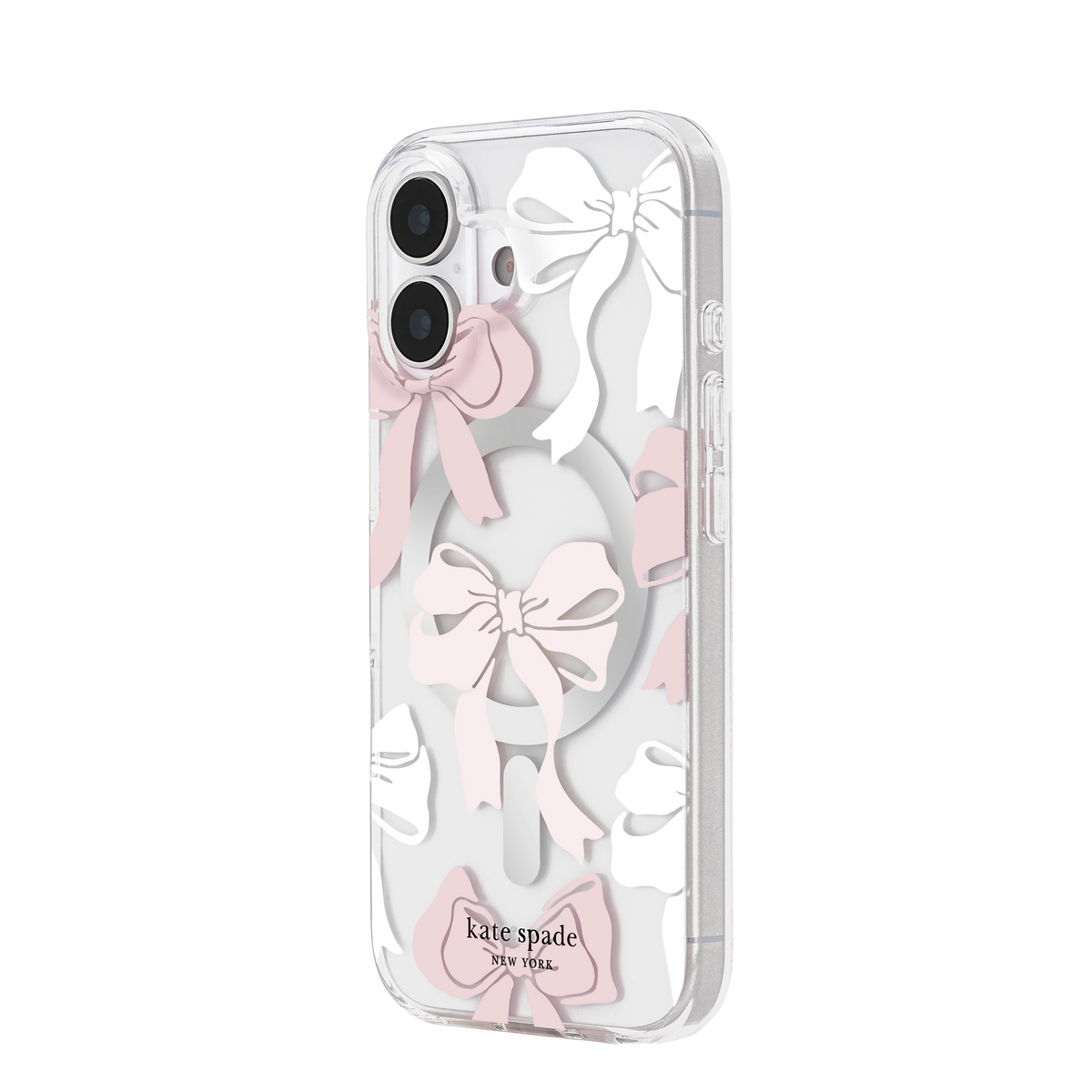 kate spade kate spade case for iphone 17 standard clear back pattern design