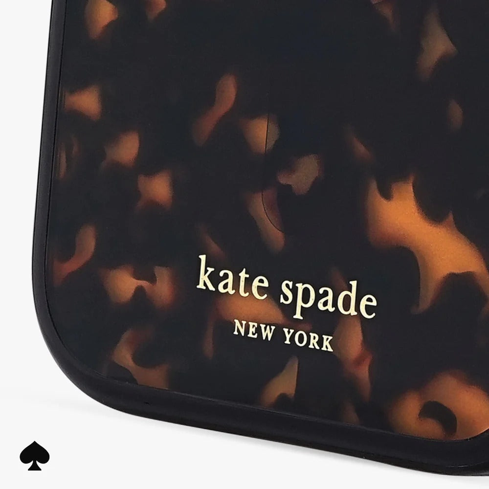 kate spade kate spade case for iphone 17 pro tortoise in-hand photo