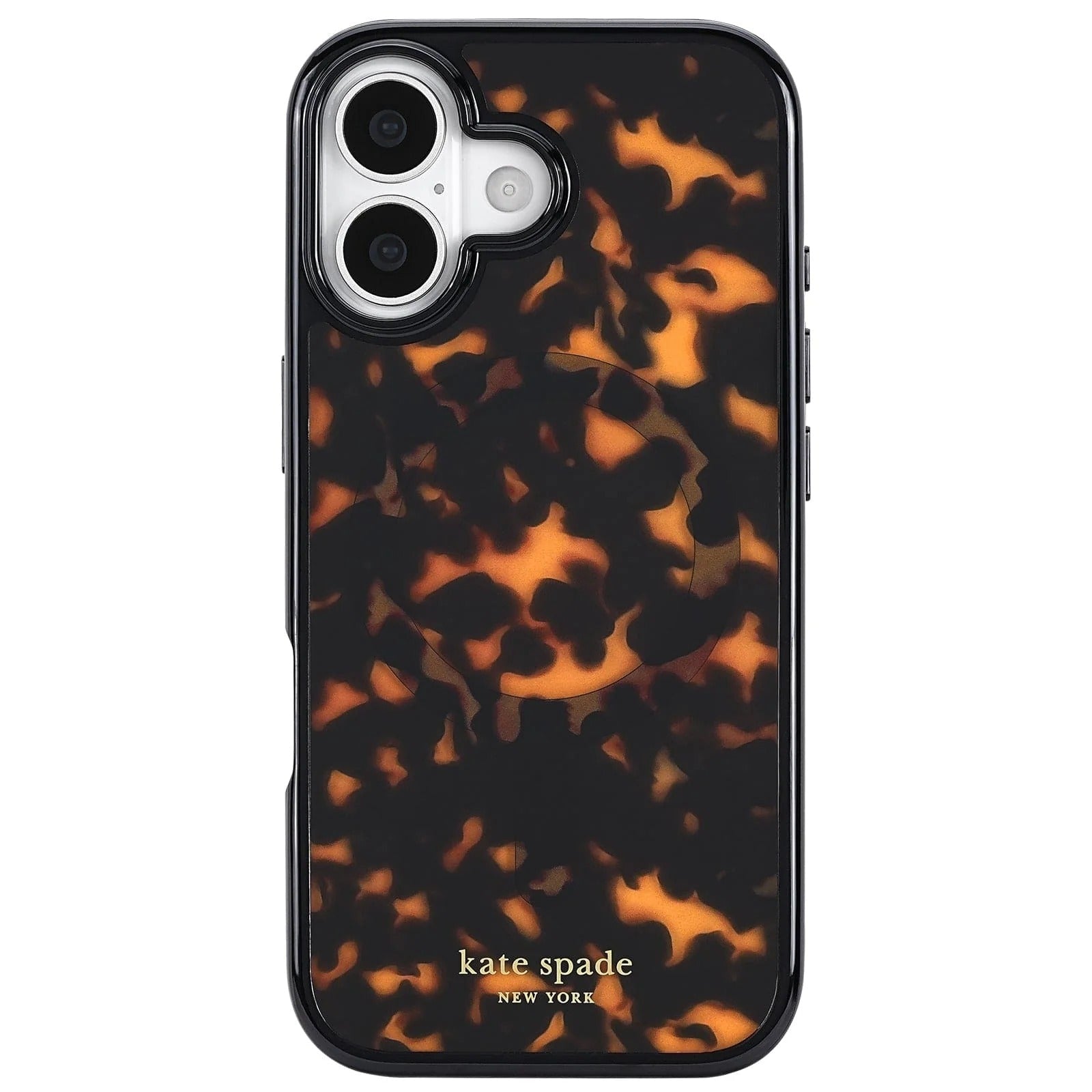 kate spade kate spade case for iphone 17 standard tortoise back pattern design