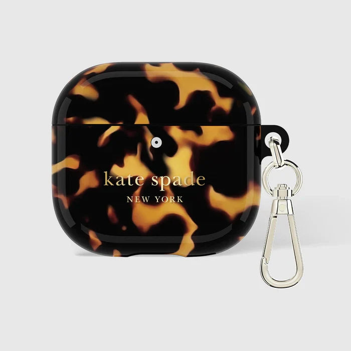 Kate Spade Tortoise with Gold Clip for AirPods 4 - Mac Addict