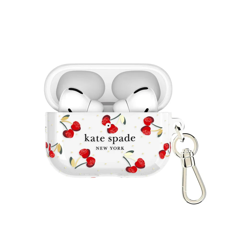 Kate Spade Cherry Dot with Gold Clip for AirPods Pro 3