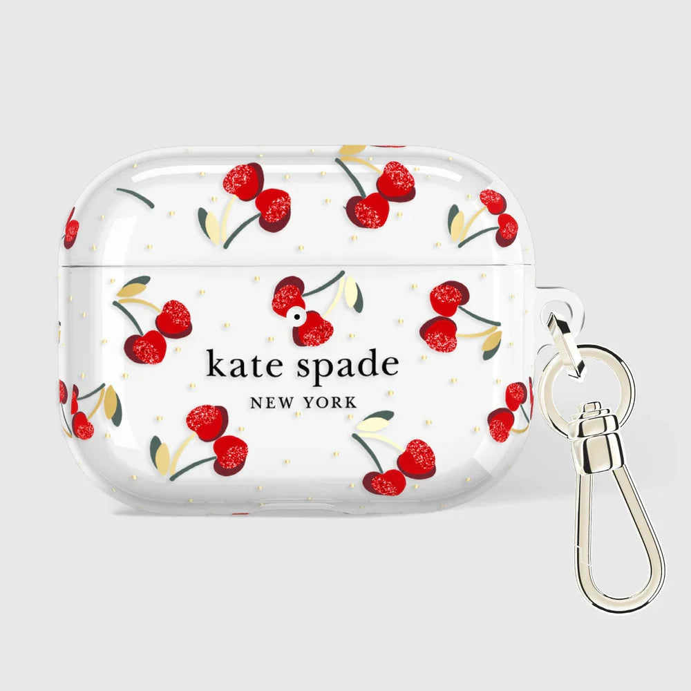 Kate Spade Cherry Dot with Gold Clip for AirPods Pro 3