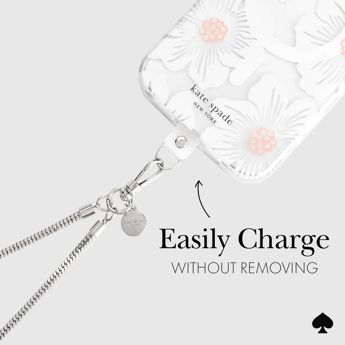 Kate Spade Phone Crossbody - Heart of Silver