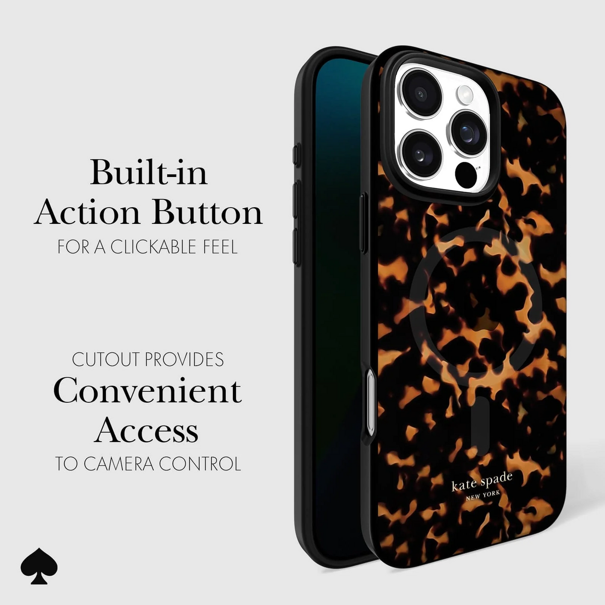 Kate Spade MagSafe Case for iPhone 16 Pro Max - Tortoise