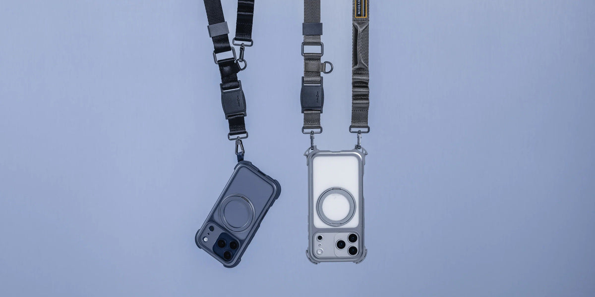 Mageasy Odyssey Ultra M 360 Tough Case & Stand & Lanyard for iPhone 17 Pro - Midnight Black - Mac Addict
