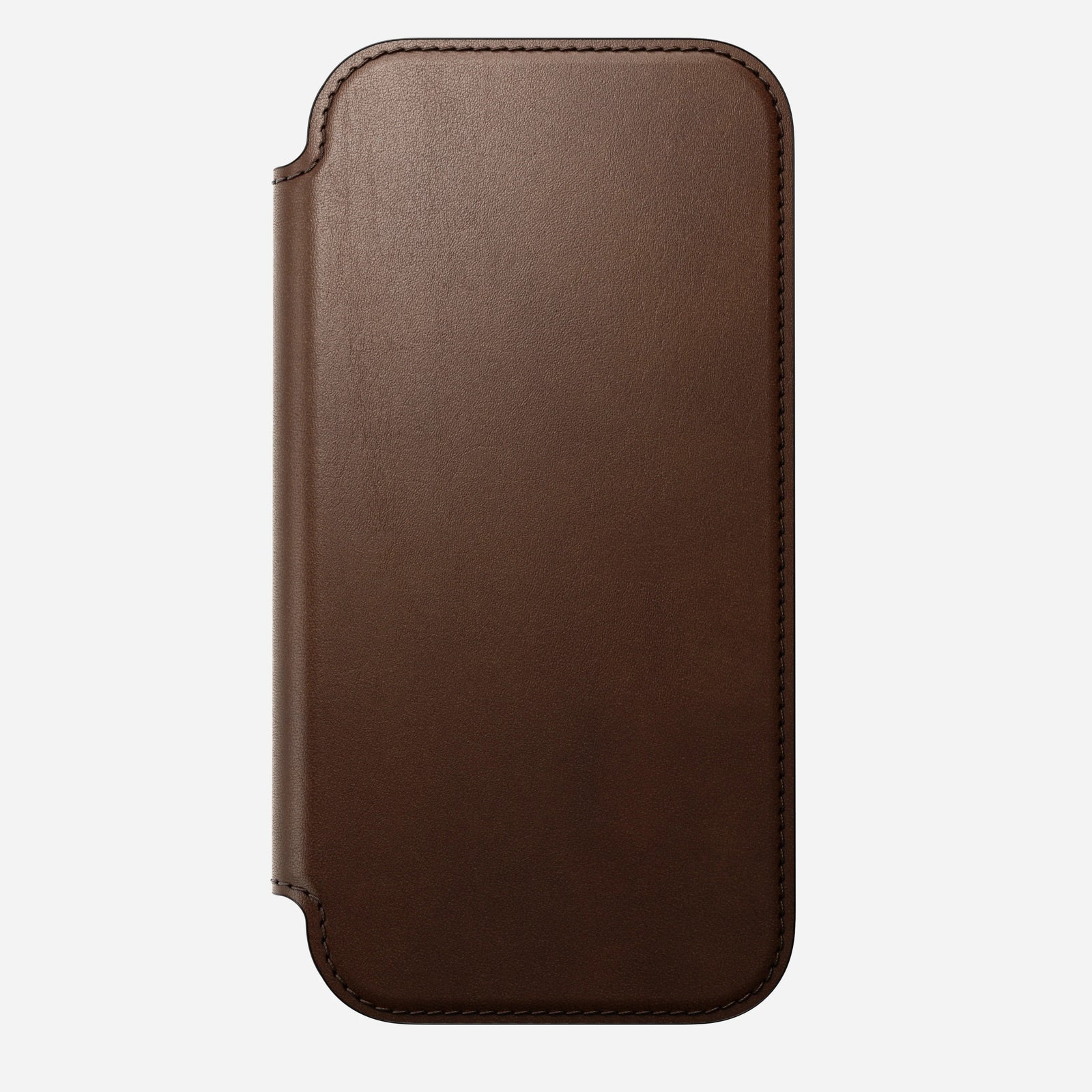 nomad folio folio case for iphone 17 brown front cover