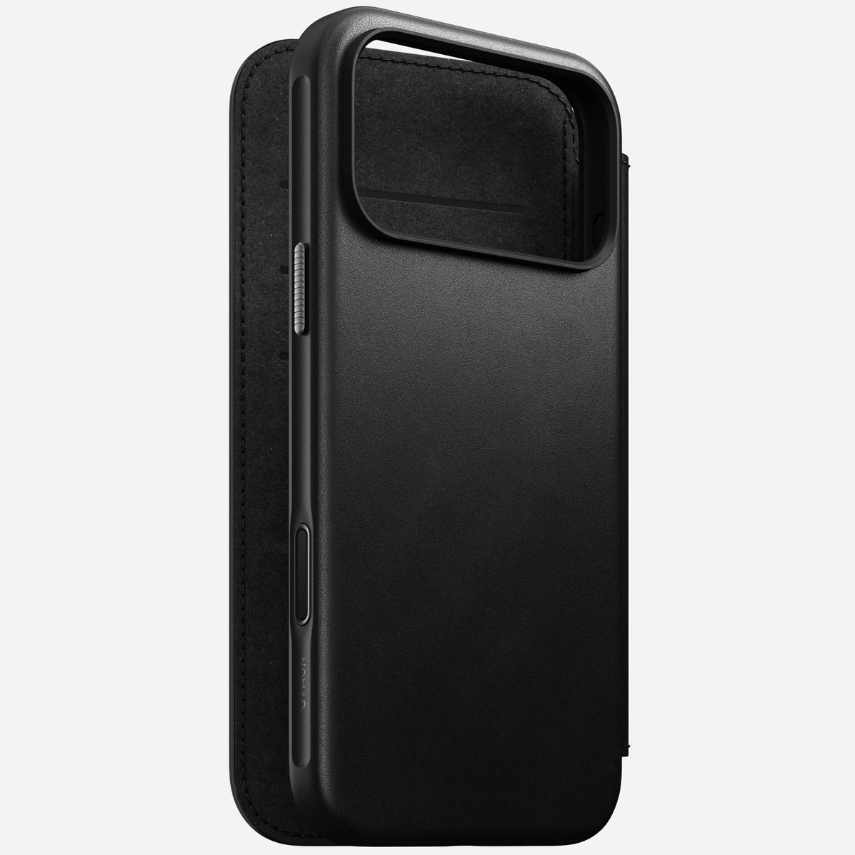 nomad folio folio case for iphone 17 pro max black inside card slots
