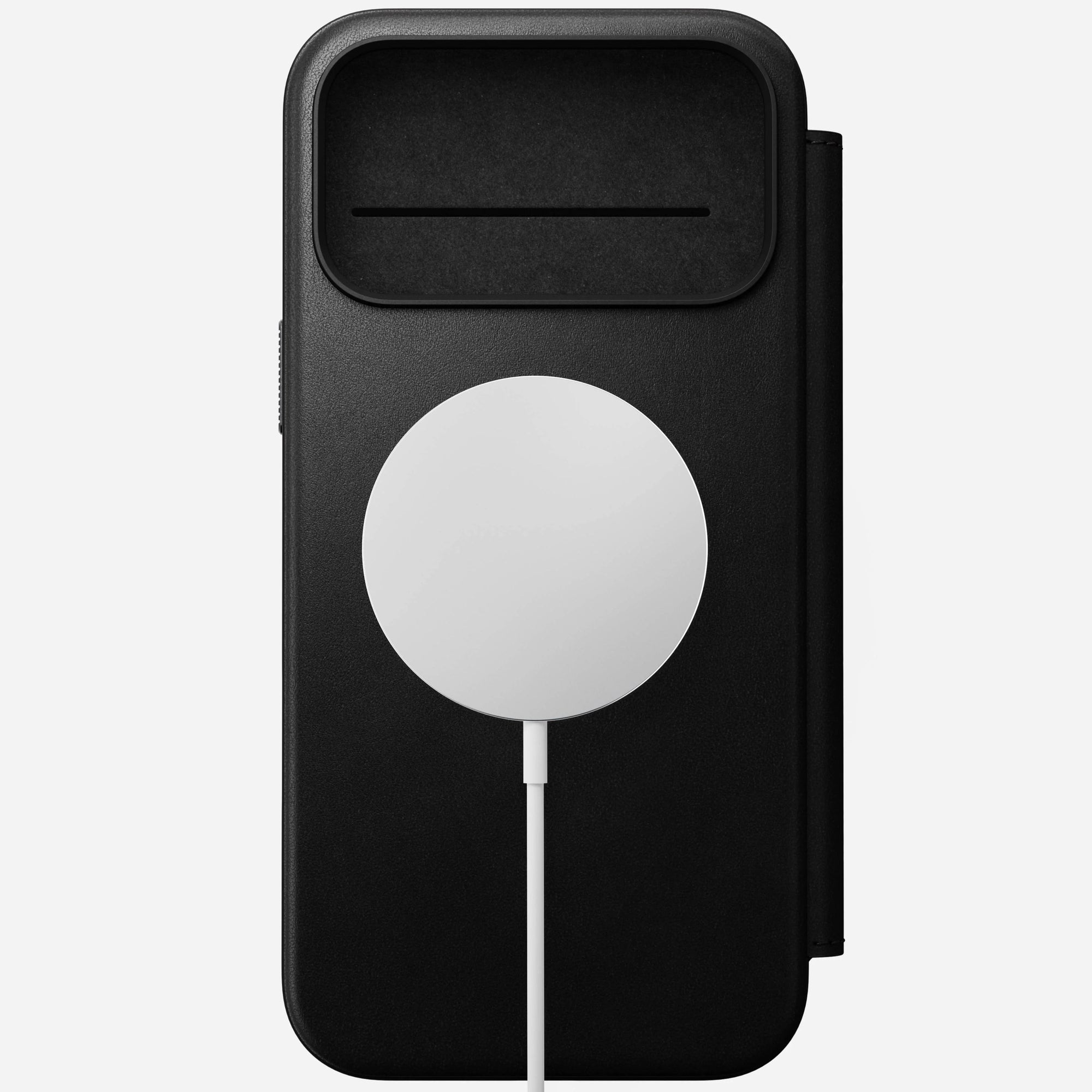 nomad folio folio case for iphone 17 pro black stand mode