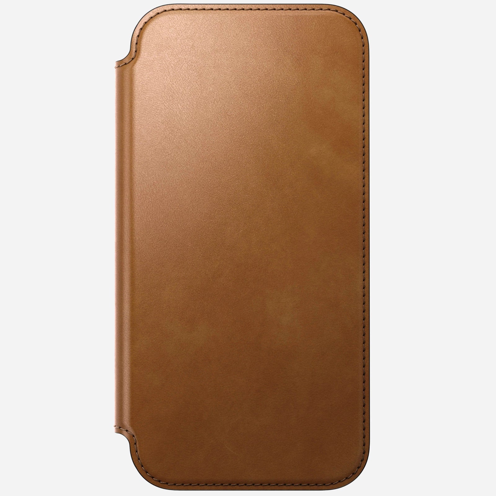 nomad folio folio case for iphone 17 pro english tan front cover