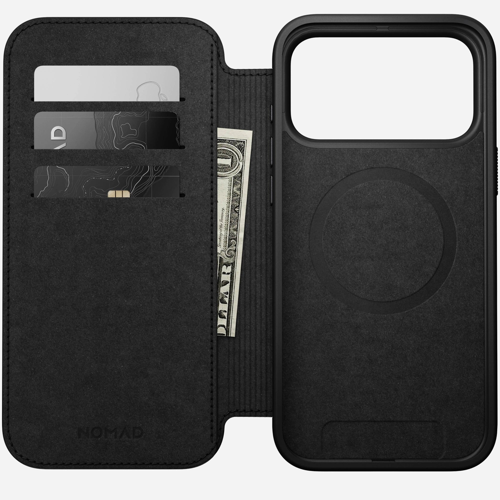 nomad folio folio case for iphone 17 pro english tan magnetic latch