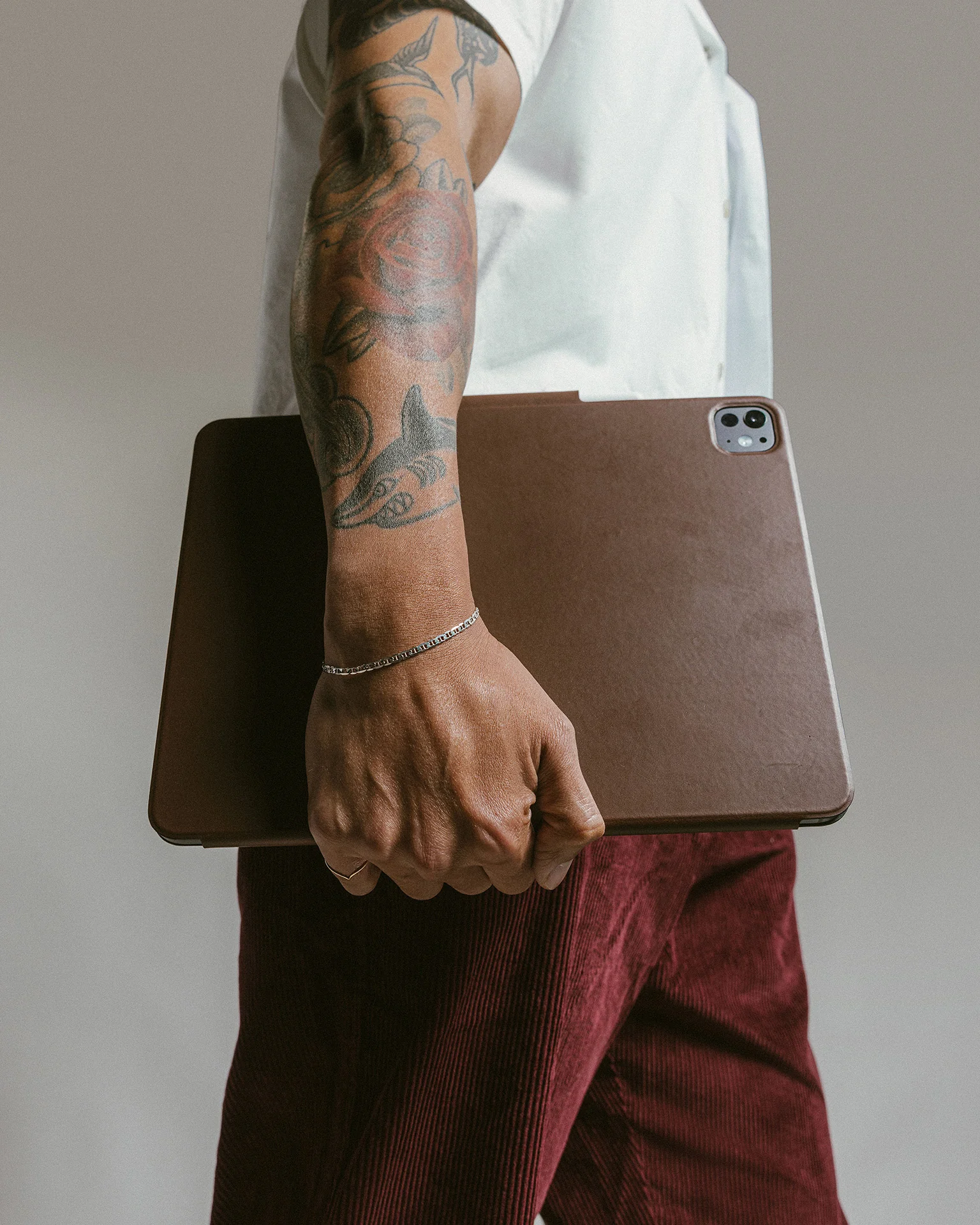 Nomad Premium Leather Folio Case for iPad Pro 11 M4 2024 - Brown