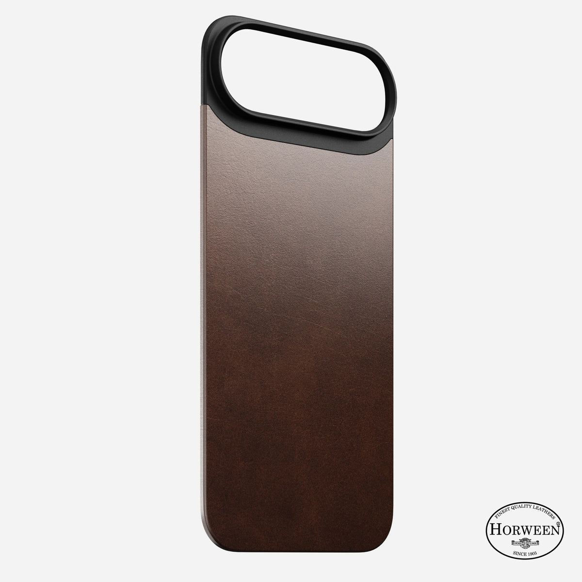 nomad horween case for iphone 17 air brown buttons detail
