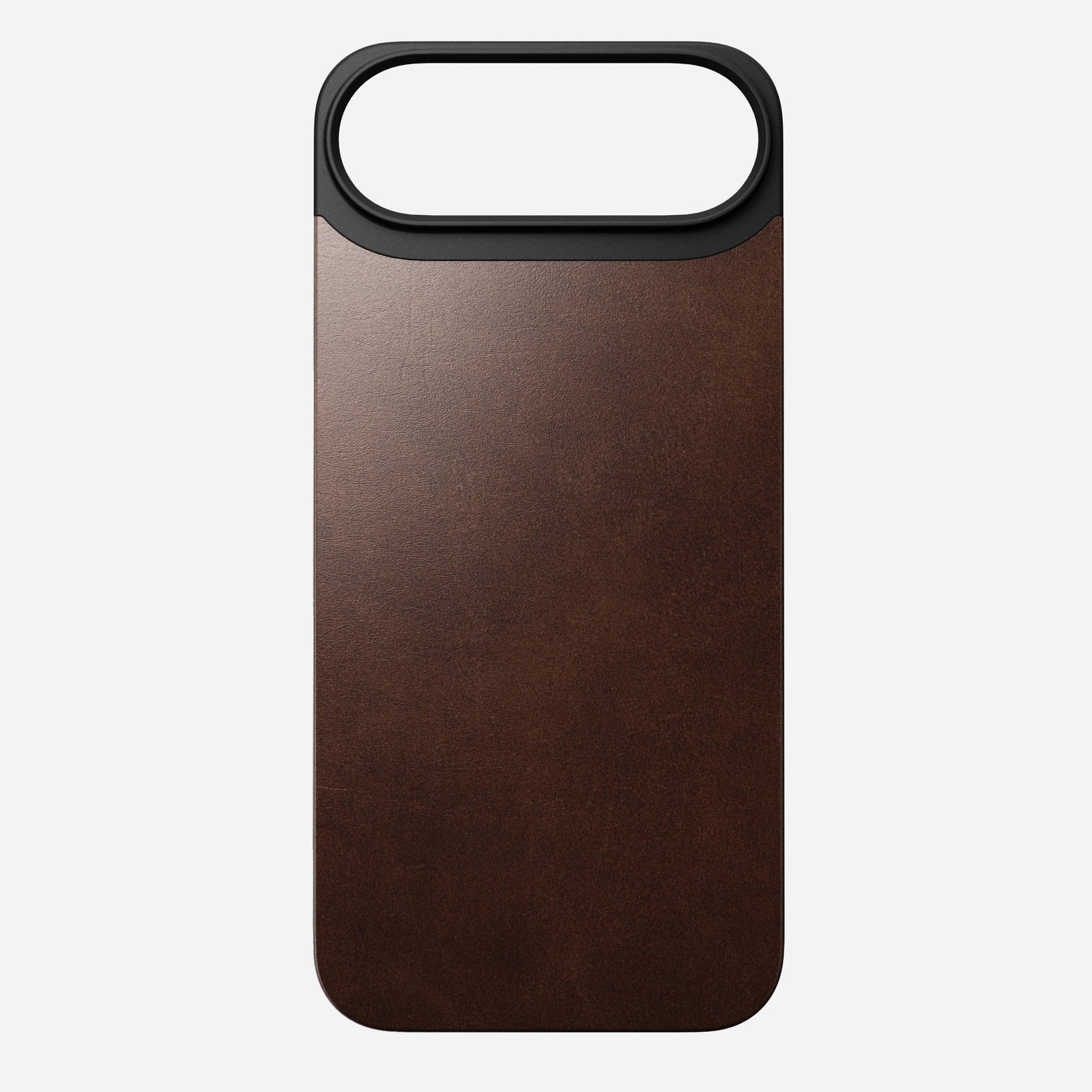 nomad horween case for iphone 17 air brown front view