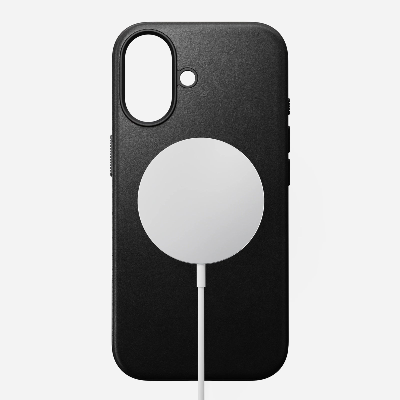 nomad modern leather case for iphone 17 black drop tested