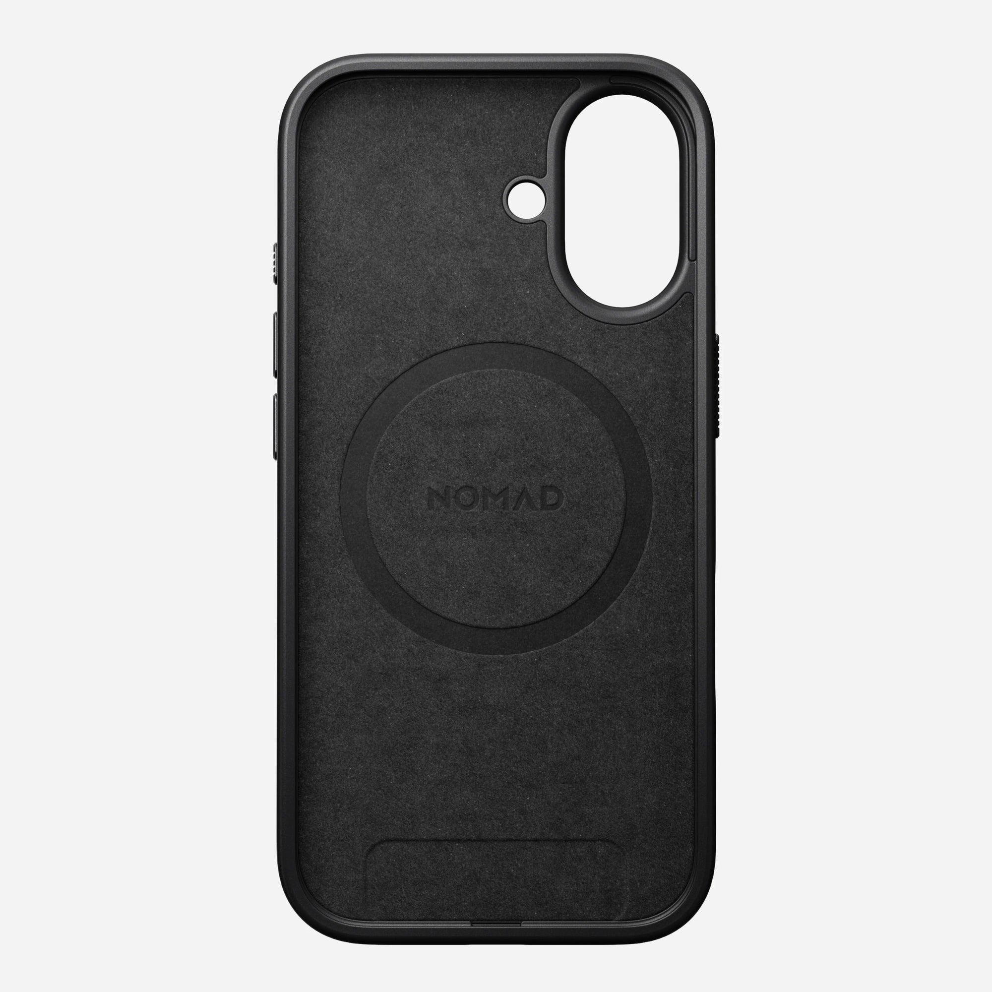 nomad modern leather case for iphone 17 brown side profile