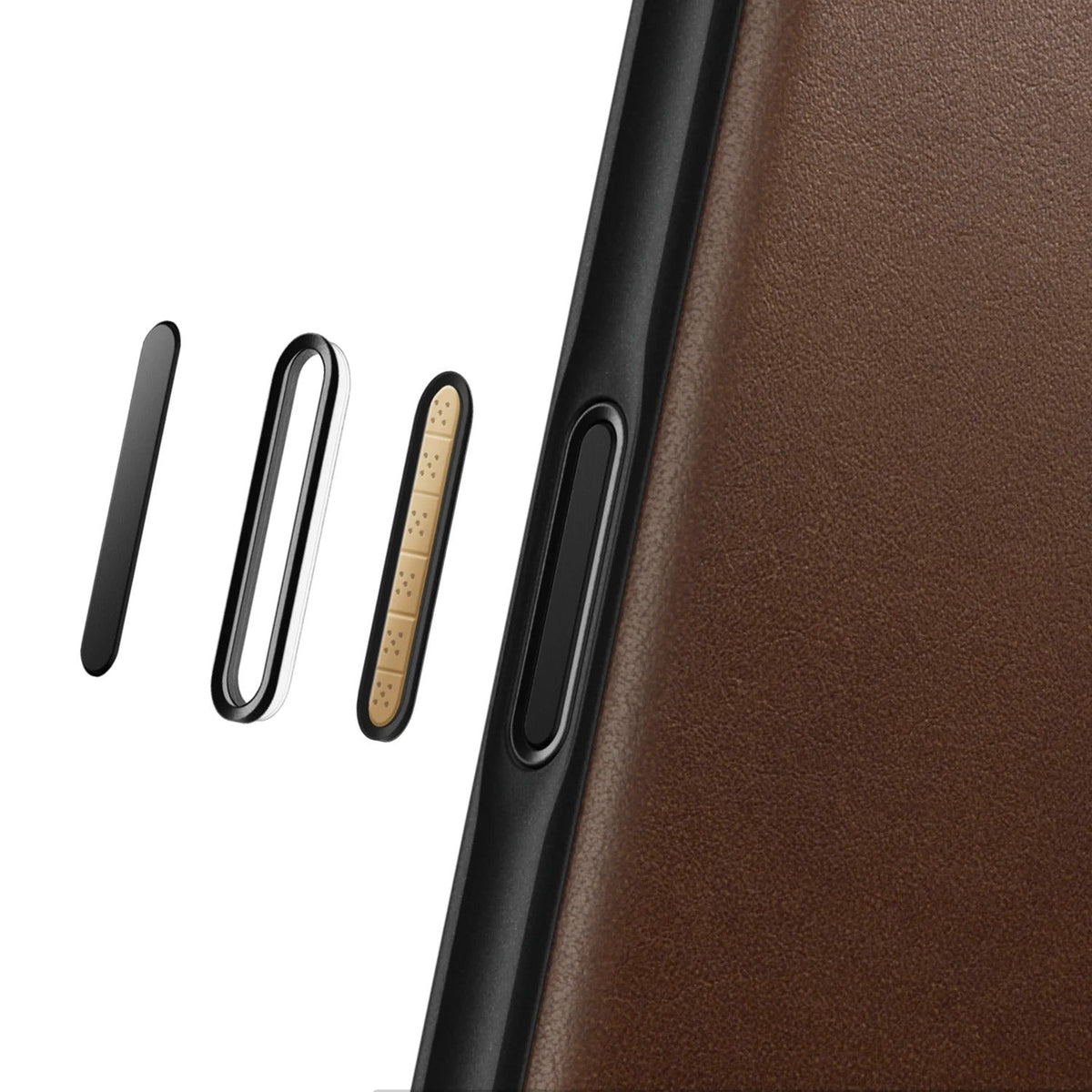 nomad modern leather case for iphone 17 brown drop tested