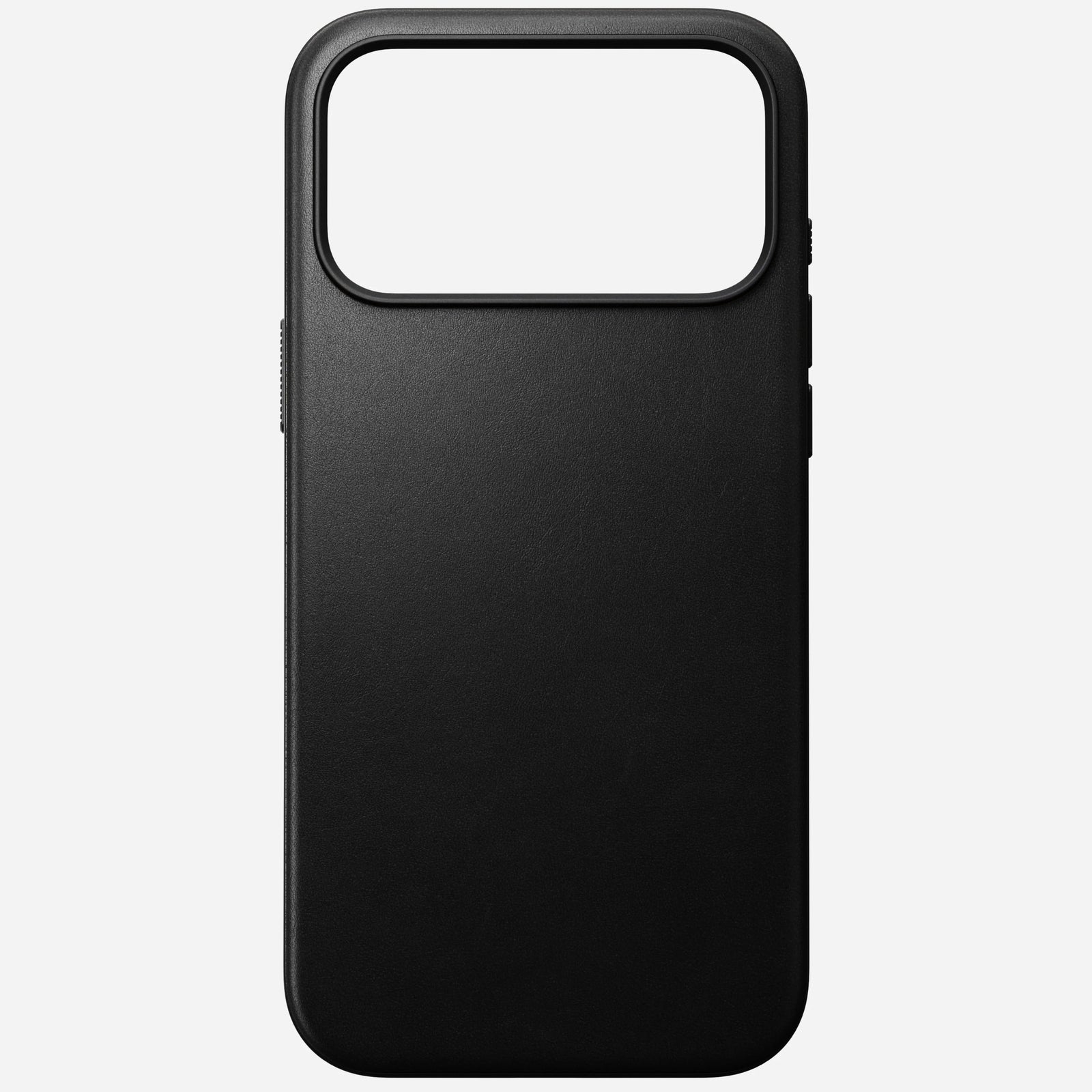 nomad modern leather case for iphone 17 pro max black front view