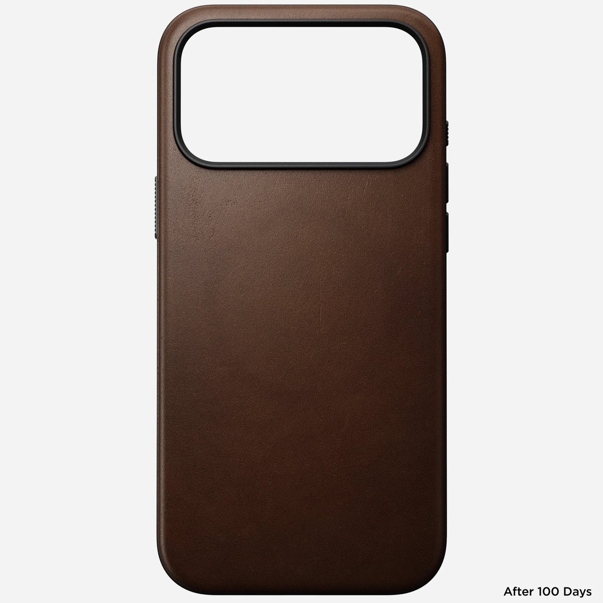 nomad modern leather case for iphone 17 pro brown grippy sides