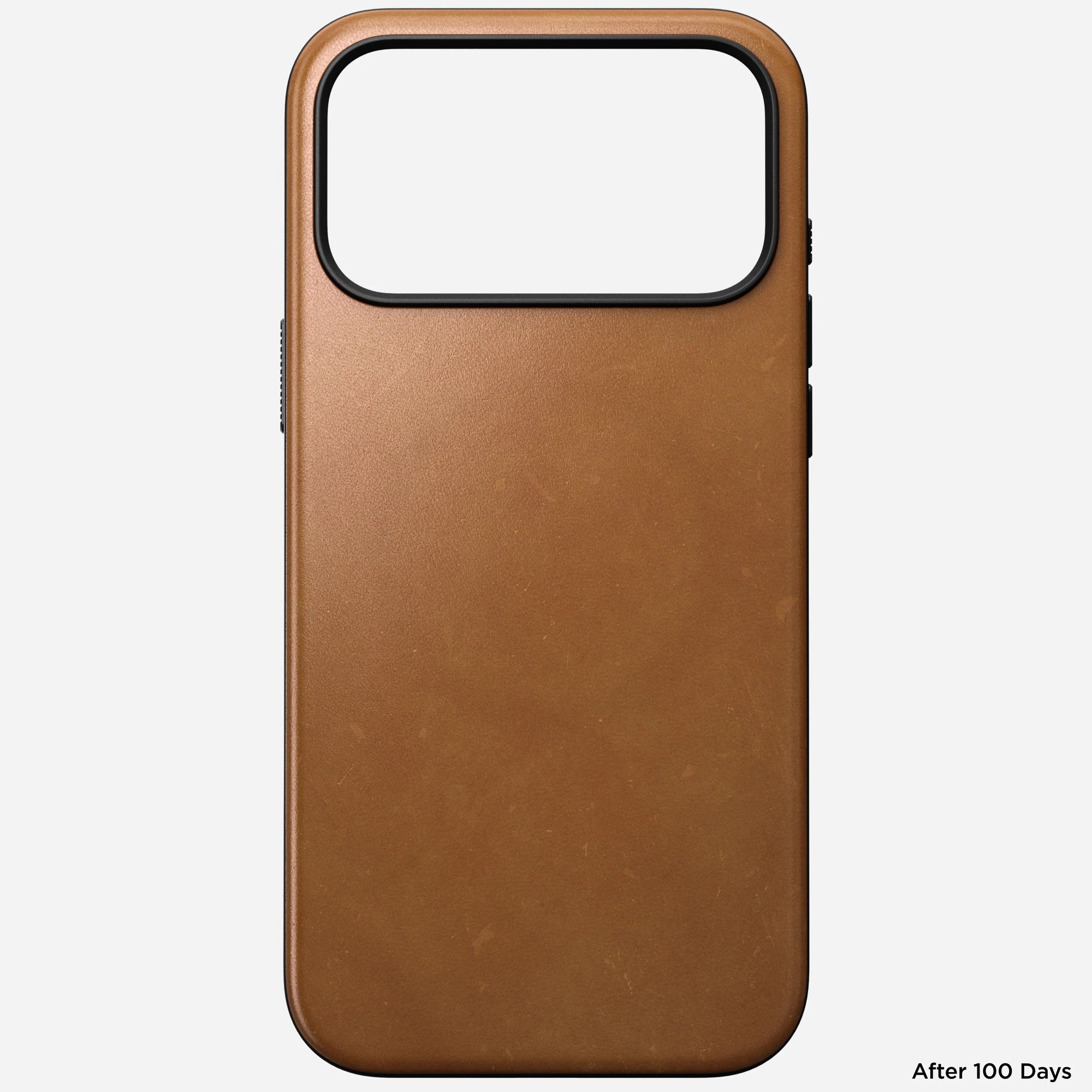 nomad modern leather case for iphone 17 pro english tan grippy sides