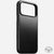 nomad modern case for iphone 17 pro max black leather grain closeup