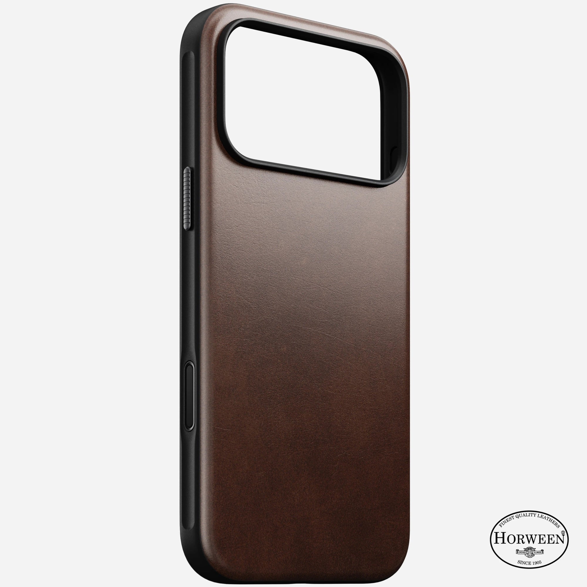 nomad modern case for iphone 17 pro rustic brown magnetic charging