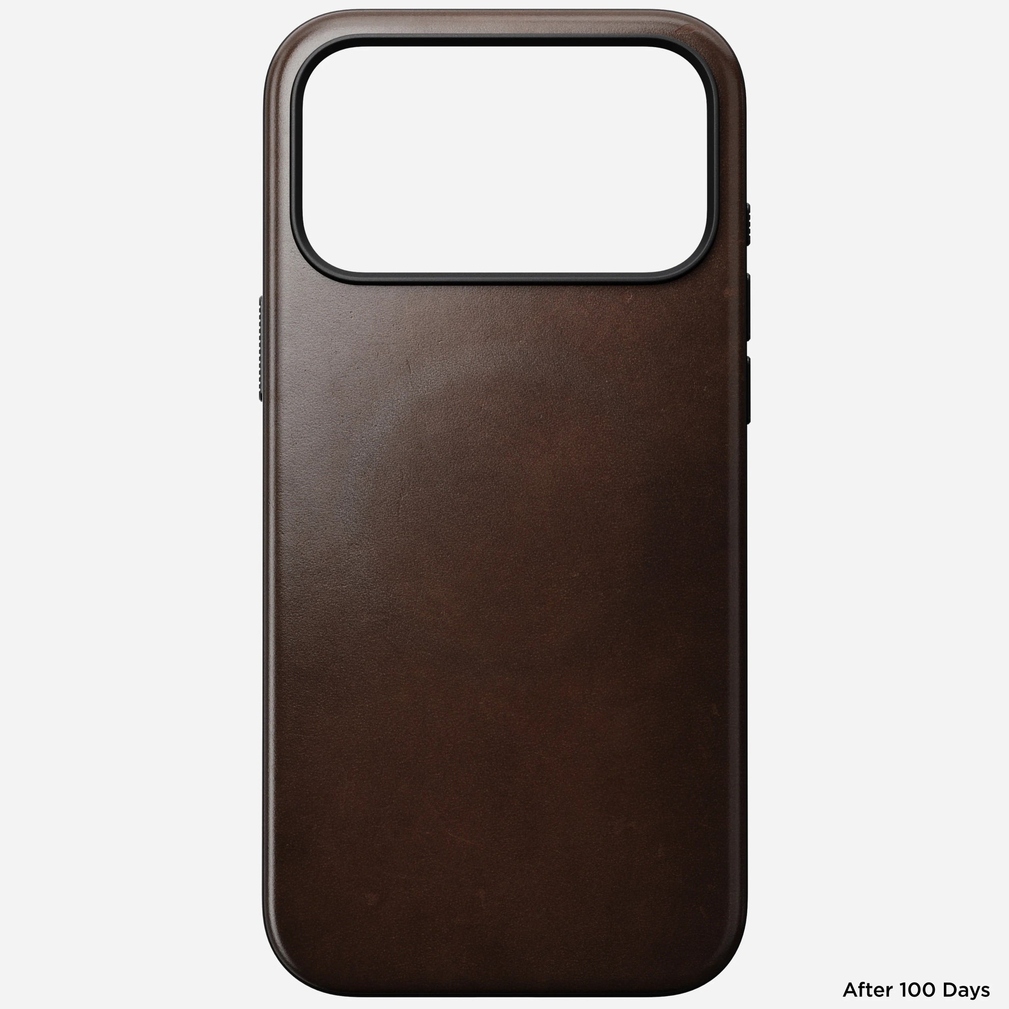 nomad modern case for iphone 17 pro rustic brown patina finish
