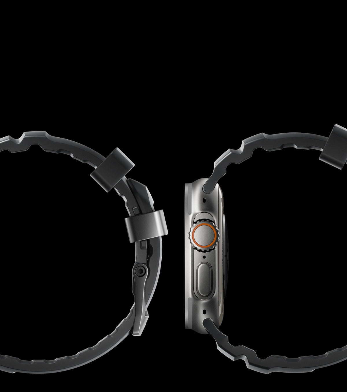 Nomad Rocky Point Band for Apple Watch 42-49 & Ultra 1 / 2 - Storm (Natural Hardware)