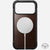 nomad rugged case for iphone 17 pro rustic brown leather grain closeup